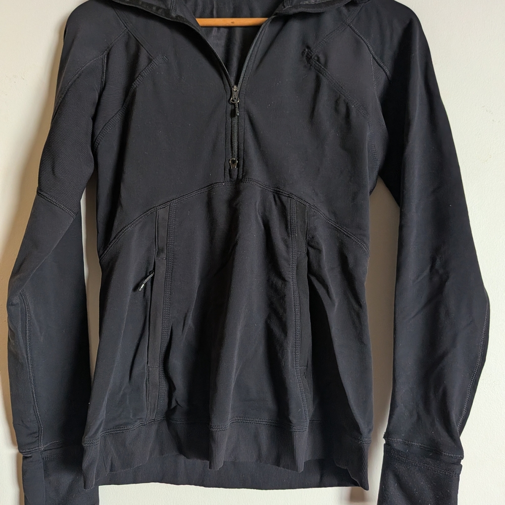 Lululemon Black Half-Zip Hoodie